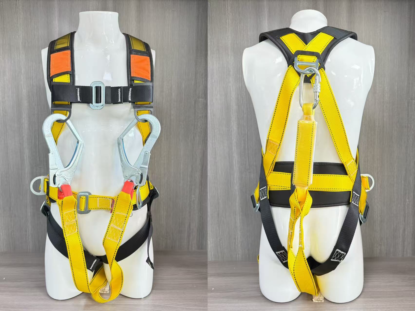 黄色缓冲双大钩 护肩 护腰 